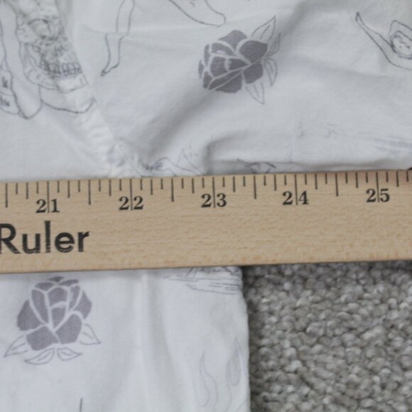 Hurley Camp Shirt Mens Large White/Gray Doom Reverse Print Woven S/S Button Up - Picture 15 of 16